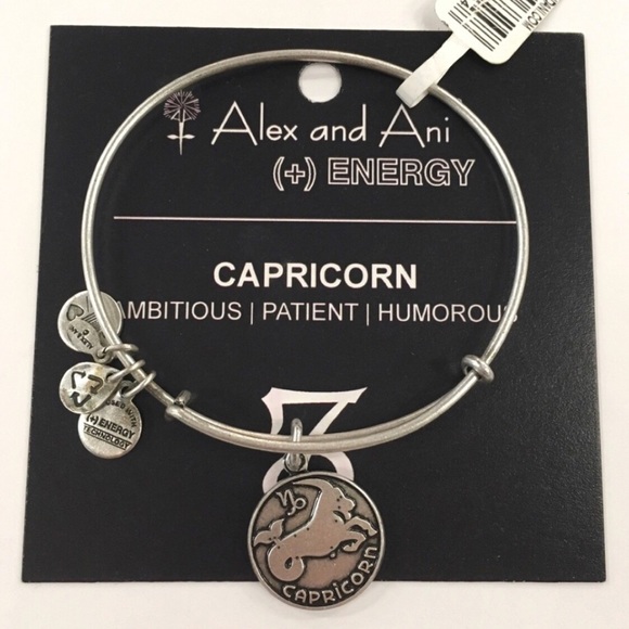 Alex and Ani Jewelry - Alex & Ani Capricorn Charm Bangle Russian Silver